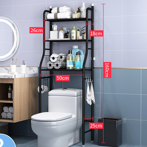 Estante de Almacenamiento Metálico Moderno de Tres Niveles, Impermeable y Antideslizante, <span class=keywords><strong>para</strong></span> Baño, Inodoro y Lavadora - Product Image 2