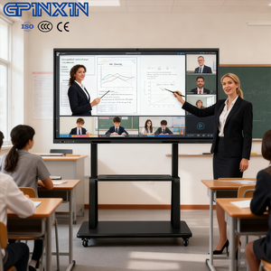 Pizarra Interactiva 4K HD de 65/75/86 Pulgadas, Videoconferencia HD, Pizarra Inteligente para Aula Escolar, Aprendizaje Remoto para Estudiantes - Product Image 1