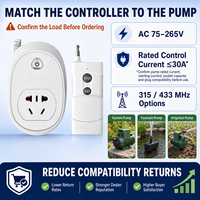 Prise de télécommande RF longue portée pour pompes à eau compatibles, AC 220V, accessoire d'irrigation de jardin