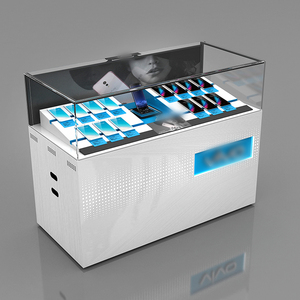 Bán Buôn Tùy Chỉnh Kính Gỗ Điện Thoại Truy Cập Đứng Chất Lượng Cao Điện Thoại Di Động Cửa Hàng Đồ Nội Thất Điện Tử Di Động Cửa Hàng Truy Cập - Product Image 5