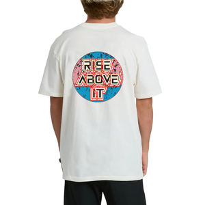 ผู้ผลิตเสื้อผ้า เสื้อยืดสีดำขนาดใหญ่พิเศษ พิมพ์ลายกราฟิกสะดุดตา 280 GSM ผ้าฝ้าย 100% ทรงไหล่ตก - Product Image 2