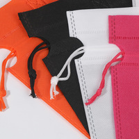 Sac cadeau pliable en polyester personnalisé avec logo sur mesure, réutilisable, non tissé