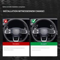 Es Accessoires d'intérieur de luxe en fibre de carbone 2024 pour Ford Mustang S650 Paddle Shift Paddle Cover Kits d'intérieur Accessoires de voiture