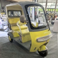 Tricycle électrique pour passagers homologué CE, cabine fermée, moteur sans balais, pour les déplacements familiaux