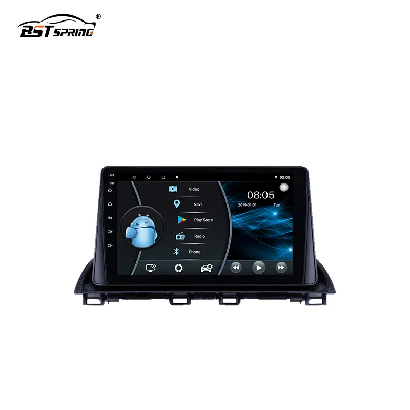Bosstar Android Auto Radio Audio Dvd-speler Voor Mazda 3 Axela 2014 2015 2016 Auto Stereo Ingebouwde Gps navigatie