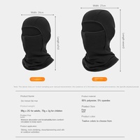 Masque de ski multifonctionnel d'hiver JW-178 pour sports de plein air, col chaud coupe-vent pour parents et enfants – Nouveauté transfrontalière à succès