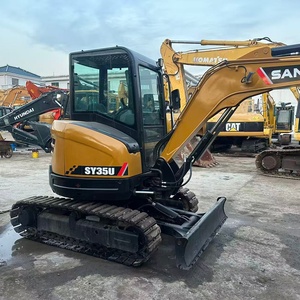 Sany SY35U <b>Mini</b> Excavator Yanmar Engine 3.5Ton Construction Machinery with Motor & Pump Good Condition Low Price Stock - Product Image 5