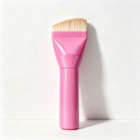 Pinceau Fond de Teint Grand Format à Poils en Nylon, Manche en Plastique, Sans Absorption de Liquide, Base Lisse, Outil Cosmétique