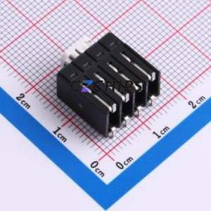 2086-1104/700-000/997-605 Spring Terminal Block SMD,P=3.5mm Connector ( Construction: 1x4P )( Pitch: 3.5mm )( Color: Black ) - Product Image 2