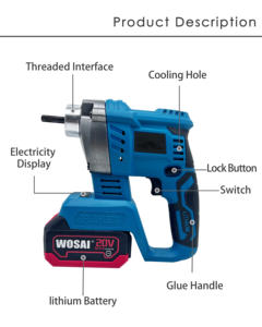 चीन निर्माता 0-3500rpm नो-लोड स्पीड इलेक्ट्रिक कंक्रीट 20V Brushless लिथियम थरथानेवाला - Product Image 5