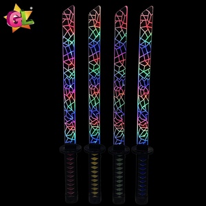 Produit Tendance 2026 Jouets pour Enfants Épée Katana Lumineuse Rouge Bleu Vert Jaune en Plastique Jouet Sabre Laser Ninja pour Garçons - Product Image 2
