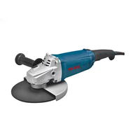 Meuleuse d'angle électrique professionnelle réglable, super puissante, 2400W, à balais, avec disque de 230mm et interrupteur coulissant