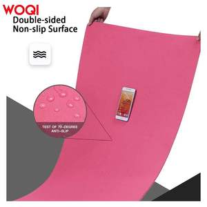 Esterilla de yoga Woqi de 6 mm de grosor, antideslizante, plegable, rectangular, para fitness, ejercicio, masaje y moldeamiento corporal, con bolsa. - Product Image 2