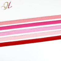 Bande élastique décorative en polyester et nylon avec bordure en dentelle pour lingerie, sous-vêtements et couture de vêtements