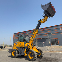 Chargeur télescopique 5600 kg avec certification CE, charge utile 2000 kg, chargeur frontal télescopique, bras télescopique de levage haute performance 4,5 m 5,4 m