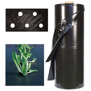 Foglio di foglie da 1,2 x 50 m per pacciamatura - con fori sfalsati da 30/30 cm - Product Image 1