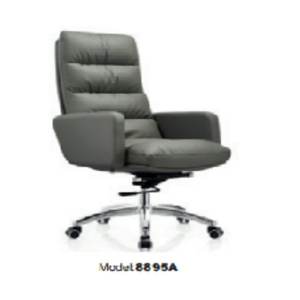 Silla de oficina moderna y cómoda de cuero con reposabrazos y respaldo 37731-8895A 37731-8895B 37731-8895D - Product Image 1