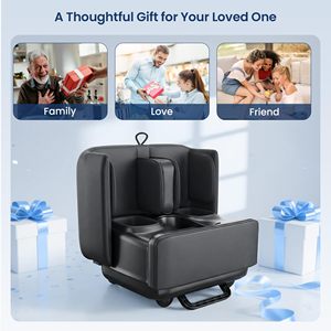 Masseur de pieds et mollets 2-en-1 Shiatsu à compression d'air, chaleur et vibrations pour la relaxation à domicile – Machine de <span class=keywords><strong>massage</strong></span> personnalisée OEM/ODM pour le marché du bien-être - Product Image 6