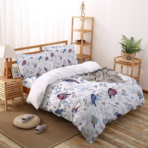 Weihnachten Neujahr Dekor Weiche Luxus Schlafzimmer King <span class=keywords><strong>Size</strong></span> Bettlaken Set individuell bedruckte 4 Stück Bettdecke Bettwäsche-Set - Product Image 4