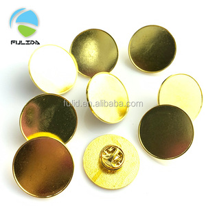 Custom形状とサイズラウンドメタルブランクラペルピン - Product Image 3