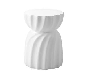 Modern <strong>White</strong> Concrete Stool Stand Coffee <strong>Side</strong> <strong>Table</strong> for Bedroom Bedside End <strong>Table</strong> for Living Room Home Furniture - Product Image 5