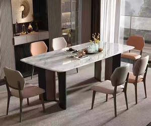 <span class=keywords><strong>Tavolo</strong></span> da <span class=keywords><strong>cucina</strong></span> industriale moderno in acciaio inox <span class=keywords><strong>con</strong></span> 4 sedie commerciale <span class=keywords><strong>rotondo</strong></span> allungabile Top ingresso mobili per la casa - Product Image 4