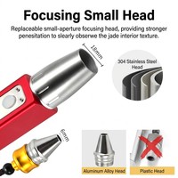 Lampes de poche LED en alliage d'aluminium USB Type-C de haute qualité avec 3 torches pour pierres précieuses et bijoux, étanches IP66, durée de vie de 50 000 heures