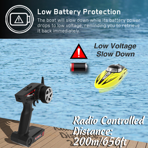 Volantex Thuyền Điều Khiển Từ Xa Chạy Điện Tốc Độ Cao Thiết Kế Chống Nước RTR Chải (79205 SR65) - Product Image 2