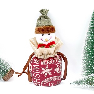 Sacchetti Regalo Natalizi Ecologici con Simpatico Personaggio Pupazzo <span class=keywords><strong>di</strong></span> Neve Decorazione Festiva per <span class=keywords><strong>la</strong></span> <span class=keywords><strong>Vigilia</strong></span> <span class=keywords><strong>di</strong></span> <span class=keywords><strong>Natale</strong></span> Sacchetti con Coulisse per Caramelle - Product Image 5