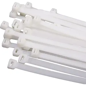 Wholesale Factory Free Sample Self Locking Nylon Cable Tie White Plastic cables tie