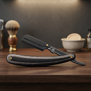 ASAP Eco-friendly Reusable Professional German Stainless Steel <b>Straight</b> Blade Shaving <b>Razor</b> for Men's Bikini Full Body Hair - Product Image 1