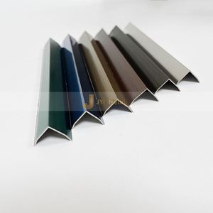 Plaques de couleur en acier inoxydable noir sablé EX237, finitions cuivre antique, or noir, or rose, champagne et garnitures de carreaux miroir noirs - Product Image 1