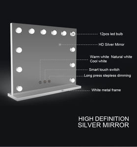 Make <strong>up</strong> <strong>Lighted</strong> Vanity <strong>Mirror</strong> With 14 Touch Dimmer Led Bulbs Smart Makeup Dressing Table Bulb <strong>Mirror</strong> - Product Image 2