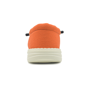 Scarpe basse di nuovo Design scarpe da uomo, scarpe di tela stampate personalizzate basse Moq, scarpe mocassini arancioni da uomo - Product Image 4