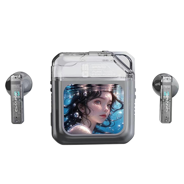 Wireless Earbuds LCD Display Charging Case Noise Cancelling Touch Earbuds Headphones