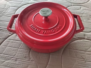 Marmite <span class=keywords><strong>en</strong></span> <span class=keywords><strong>fonte</strong></span> émaillée antiadhésive, grande capacité, multi-tailles, avec couvercle et doubles poignées, pour cuisine domestique - Product Image 2