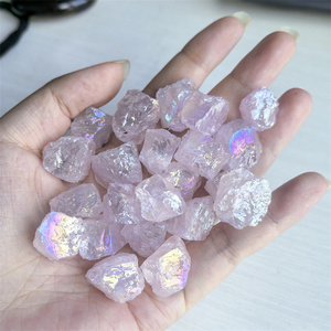 Cristalli Grezzi Miniatura All'Ingrosso, Pietre Curative Naturali, Cristallo Grezzo di <span class=keywords><strong>Quarzo</strong></span> <span class=keywords><strong>Rosa</strong></span> Angel Aura per Feng Shui - Product Image 5