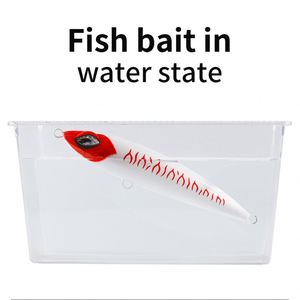 Leurre Artificiel Dur Coulant en ABS pour Pêche à la Traîne en Eau Salée 24cm/240mm – Idéal pour la Pêche au Saumon, au Poisson-Chat, au Marlin et au Bar en Bateau Océanique - Product Image 3