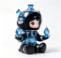 Figurine OEM personnalisée style technologique Zodiaque Verseau en PVC et ABS avec peluche douce et moelleuse, boîte mystère de collection, jouet artistique