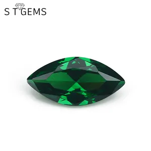Pedra preciosa solta, pedras de vidro diamante corte marquis olho sintético pedra de cristal jóias de vidro