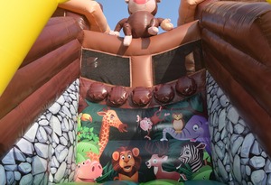 Châteaux gonflables <span class=keywords><strong>Jungle</strong></span> Monkey, grand modèle, double piste, en PVC, pour 10 personnes, terrain <span class=keywords><strong>de</strong></span> <span class=keywords><strong>jeux</strong></span> portable pour événements en plein air - Product Image 6