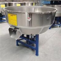 Mélangeur d'aliments pour animaux, double usage sec/humide, en acier inoxydable, capacité 100-3500 kg/h, moteur électrique monophasé/triphasé