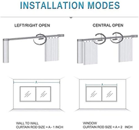 Moteur de store électrique extensible à double tige de qualité supérieure, rail de rideau à ondes pliables, produits intelligents pour la maison, appareils