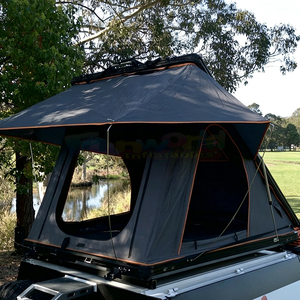 Carpa de Techo Rígida de Aluminio, Tenda Campeggio Negra, Impermeable, de Tela Oxford, Carpa de Techo para Coche, Amplio Espacio, para Camping - Product Image 2
