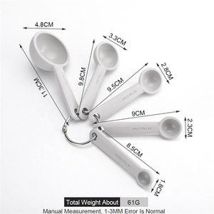 Kitchen Accessories 5-Piece Baking Set Food Grade Thick Silicone <b>Measuring</b> <b>Spoon</b> & Cup Set Hand Wash Only - Product Image 6