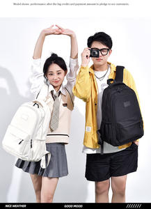 5 Colors Polyester Fashion <b>Backpack</b> <b>Waterproof</b> Durable School Bags Unisex with USB Zipper Closure - Product Image 2