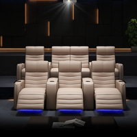 Set Sofa Home Theater Ruang Tamu Elektrik Kayu Multifungsi Ruang Video Villa Tempat Menonton Film Oxygen Chamber Seat