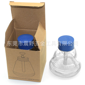 Botella de vidrio para alcohol de 180 ml, transfronteriza, con plataforma de alta impermeabilidad, botella de líquido con pulsador de lavado, botella de licor blanca - Product Image 3