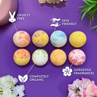 Bombes de bain pétillantes organiques vegan naturelles de chanvre de marque de distributeur faites à la main avec des bulles de colorant