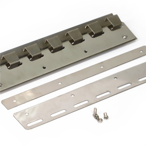 Riel de cortina de <span class=keywords><strong>PVC</strong></span> de acero inoxidable, Riel de suspensión 201/304, accesorios de sistema colgante - Product Image 6